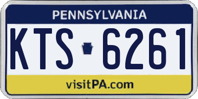 PA license plate KTS6261