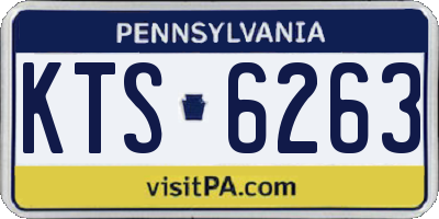 PA license plate KTS6263