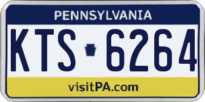 PA license plate KTS6264