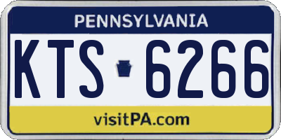 PA license plate KTS6266