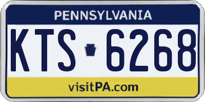 PA license plate KTS6268