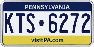 PA license plate KTS6272