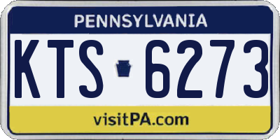PA license plate KTS6273