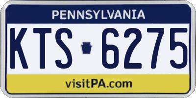 PA license plate KTS6275