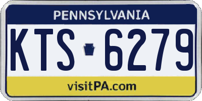 PA license plate KTS6279