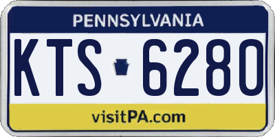 PA license plate KTS6280