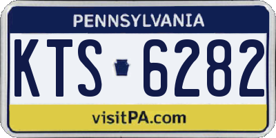 PA license plate KTS6282