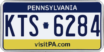 PA license plate KTS6284