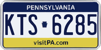 PA license plate KTS6285