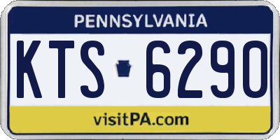 PA license plate KTS6290