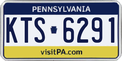PA license plate KTS6291