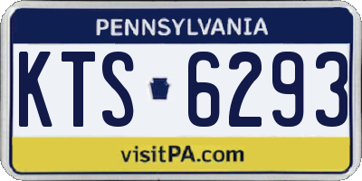 PA license plate KTS6293