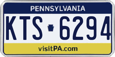 PA license plate KTS6294