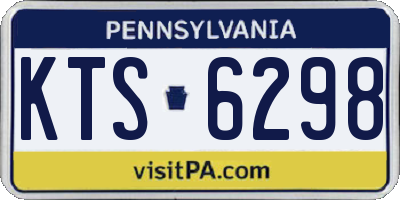 PA license plate KTS6298