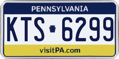 PA license plate KTS6299