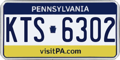 PA license plate KTS6302