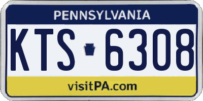 PA license plate KTS6308