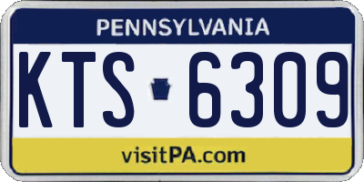 PA license plate KTS6309
