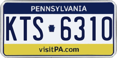PA license plate KTS6310