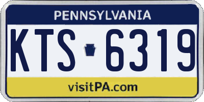 PA license plate KTS6319