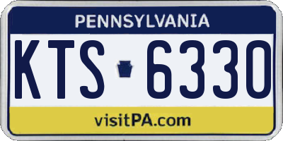 PA license plate KTS6330