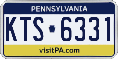 PA license plate KTS6331