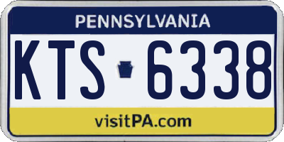 PA license plate KTS6338