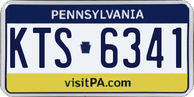 PA license plate KTS6341