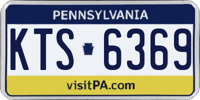 PA license plate KTS6369