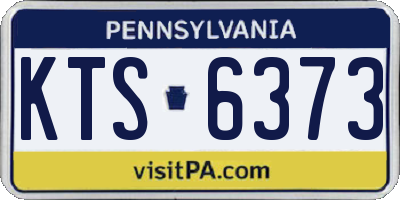 PA license plate KTS6373