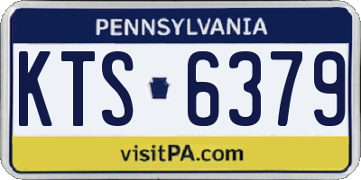PA license plate KTS6379