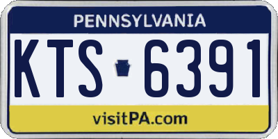 PA license plate KTS6391