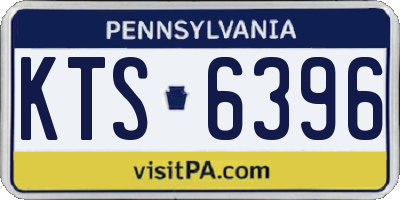 PA license plate KTS6396