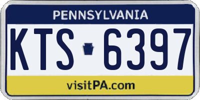 PA license plate KTS6397