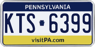 PA license plate KTS6399