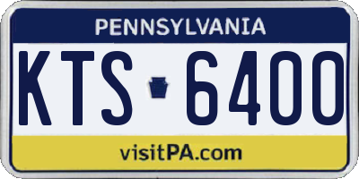 PA license plate KTS6400
