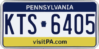 PA license plate KTS6405