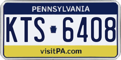 PA license plate KTS6408