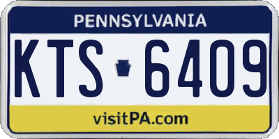 PA license plate KTS6409
