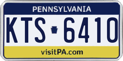 PA license plate KTS6410