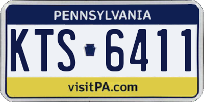 PA license plate KTS6411