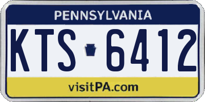 PA license plate KTS6412