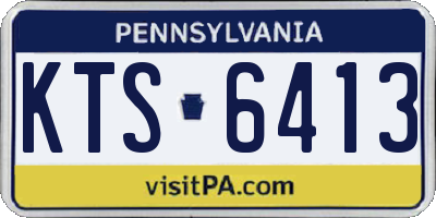 PA license plate KTS6413