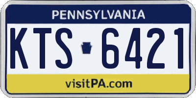 PA license plate KTS6421