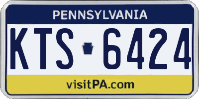 PA license plate KTS6424
