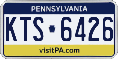 PA license plate KTS6426