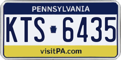 PA license plate KTS6435