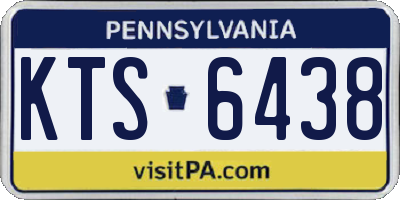 PA license plate KTS6438