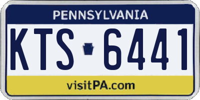 PA license plate KTS6441