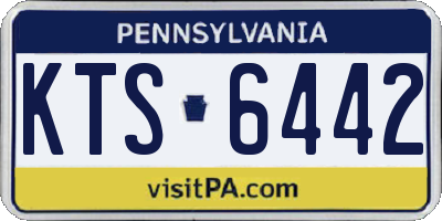 PA license plate KTS6442